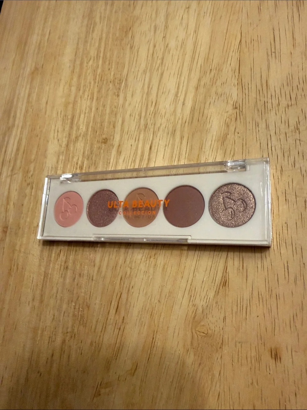 NWT Ulta Beauty 5 Pan Eyeshadow Cherry Palette Pink & Brown Neutral Shades .65g